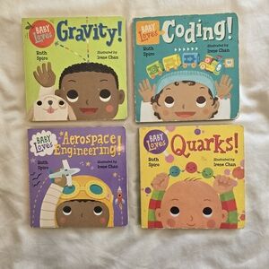 Baby Loves Science Board Book Set (Coding, Gravity, Quarks & Engineering)